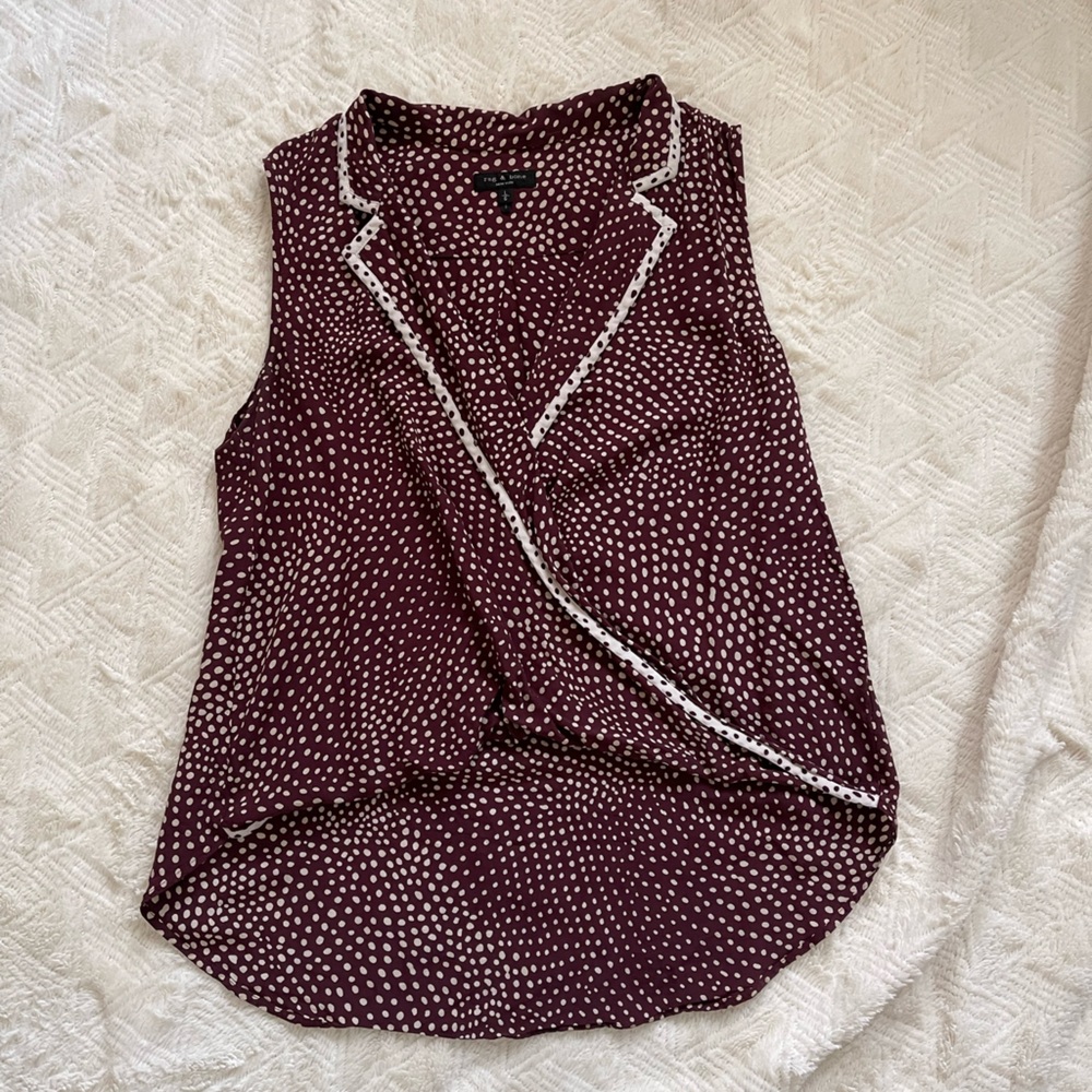 Rag & Bone Brown Collared Tunic